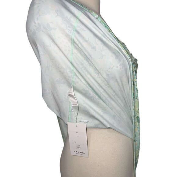 Halara Floral Print 2 Piece Backless Mini Casual Active Dress Sz Medium Womens B - Picture 4 of 14